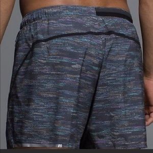 Lululemon surge short - grey multi color running shorts